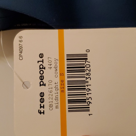 🤩New with tags Free people OH Scuba Midnight cowboy bralette size small - Picture 10 of 13